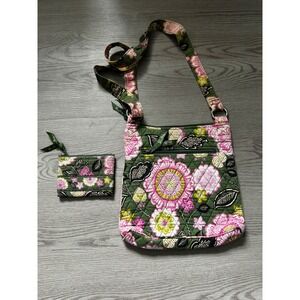 Vera Bradley Heirloom Paisley Quilted Cotton Hipster Crossbody Bag Coin Purse